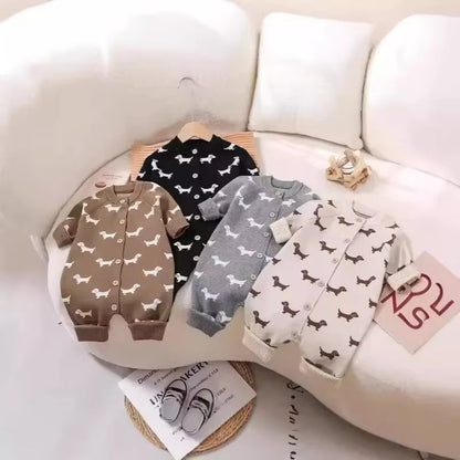 SnugTale – Cartoon Knit Sweater Jumpsuit for Babies & Toddlers